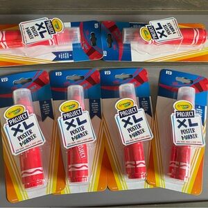 Crayola Project XL Poster Markers - Red (Pack of 6)